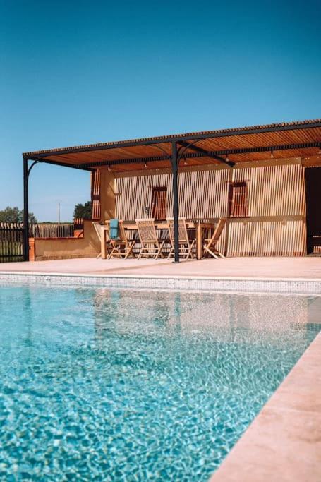 L'Heritier, Maison Climatisee, 12Pers Avec Piscine Villa Marzens Buitenkant foto